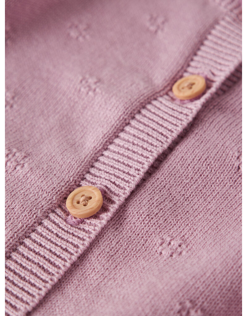 name it Sully Knit Cardigan Keepsake Lilac