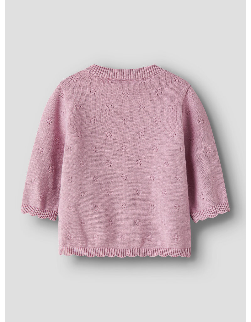 name it Sully Knit Cardigan Keepsake Lilac