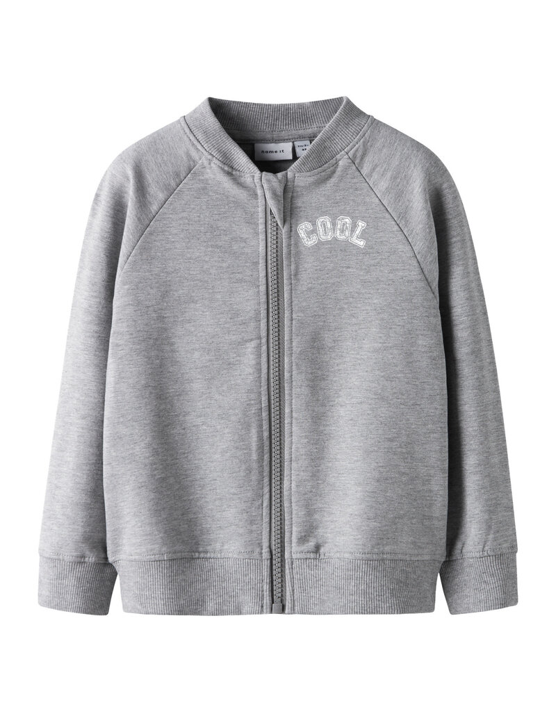 name it Talli Sweat Cardigan Grey Melange