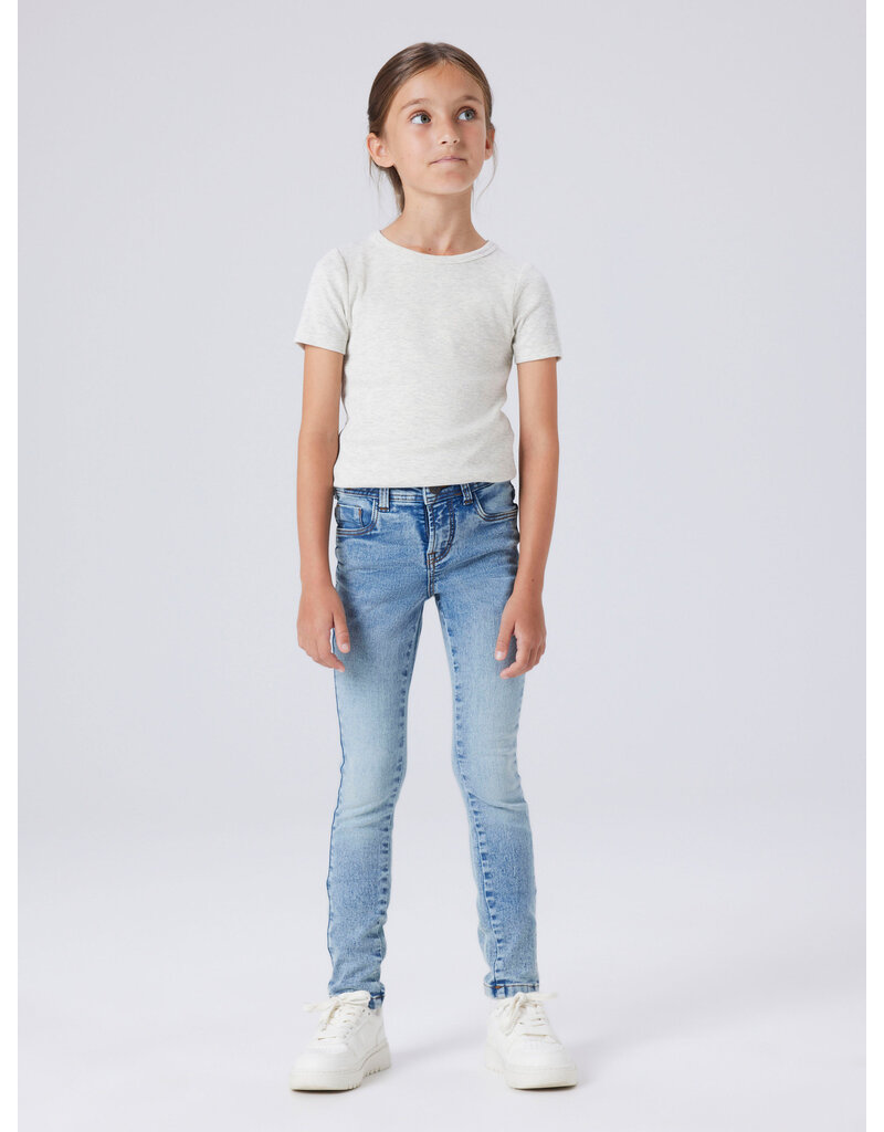 name it Polly Skinny Jeans Medium Blue Denim