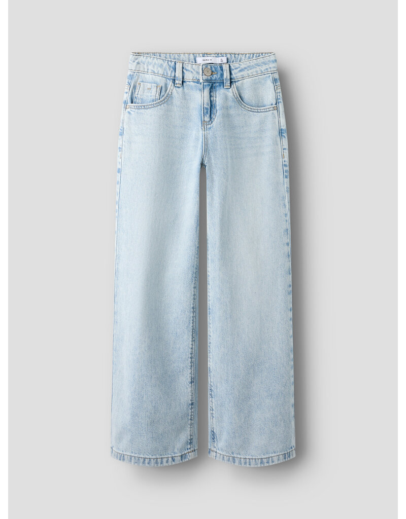 name it Rose Wide Jeans Light blue Denim