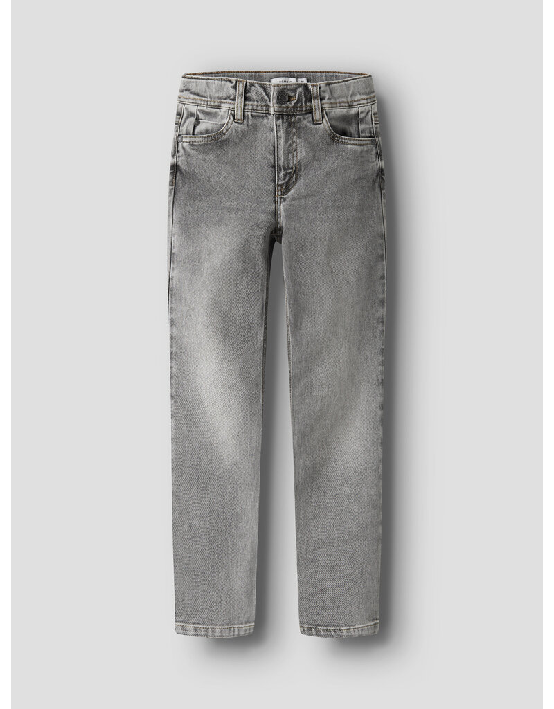 name it Theo Slim Jeans Light Grey Denim