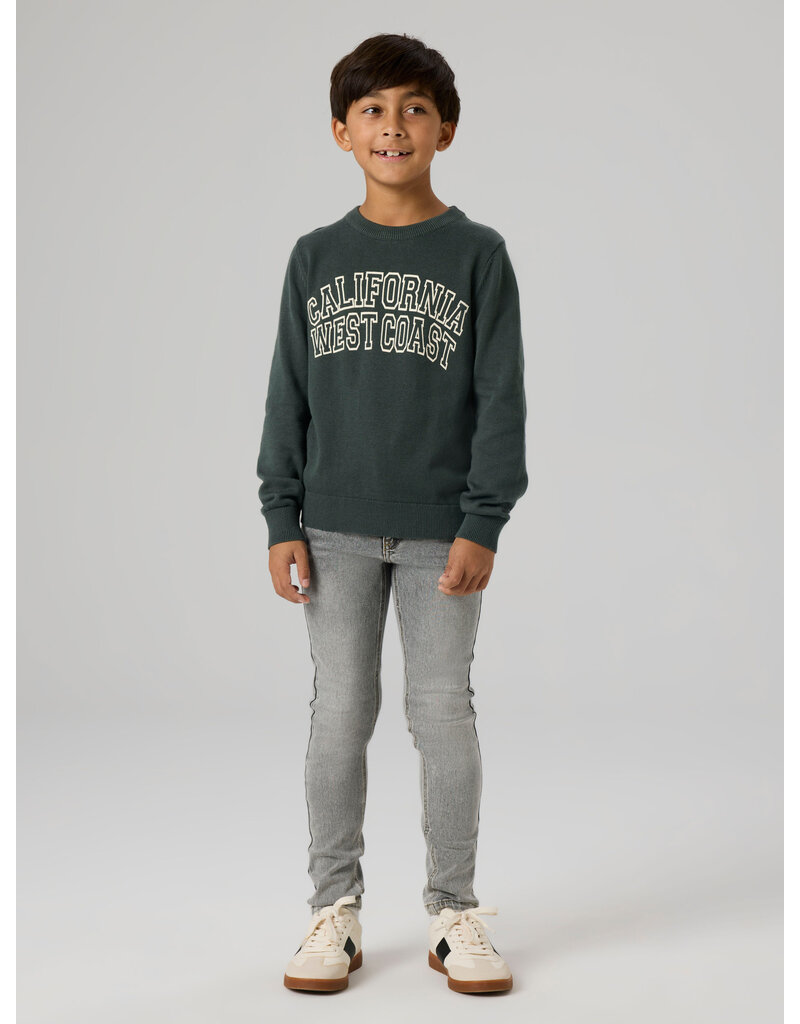 name it Theo Slim Jeans Light Grey Denim