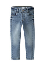 name it Polly Skinny Jeans Medium blue Denim mini