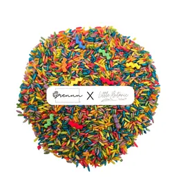 Grennn Speelrijst 'wave' regenboog 750 gram