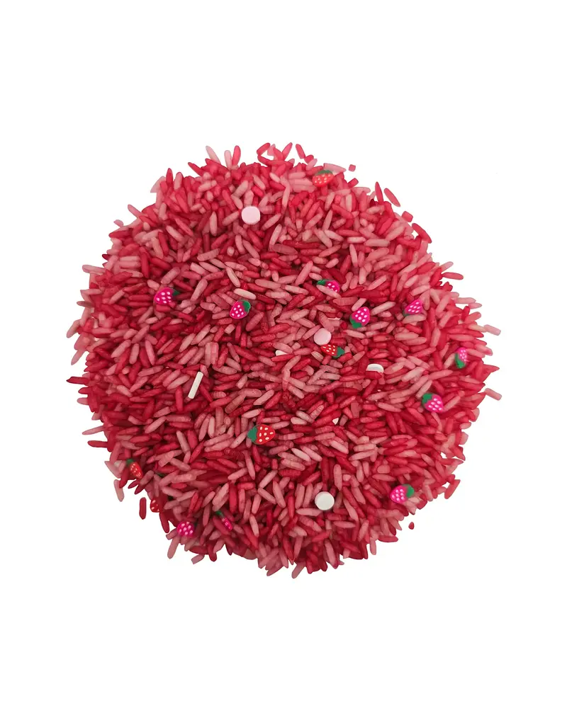 Grennn Speelrijst aardbeien mix 750Gram