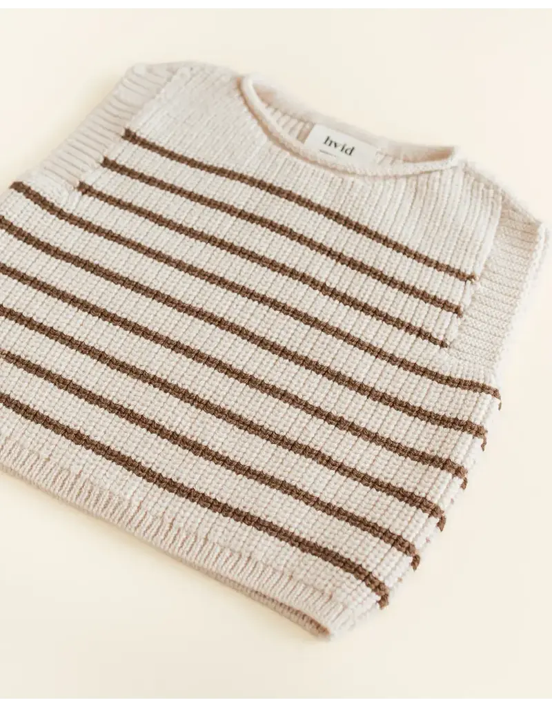 Hvid Harvey Vest Cream/Mocha