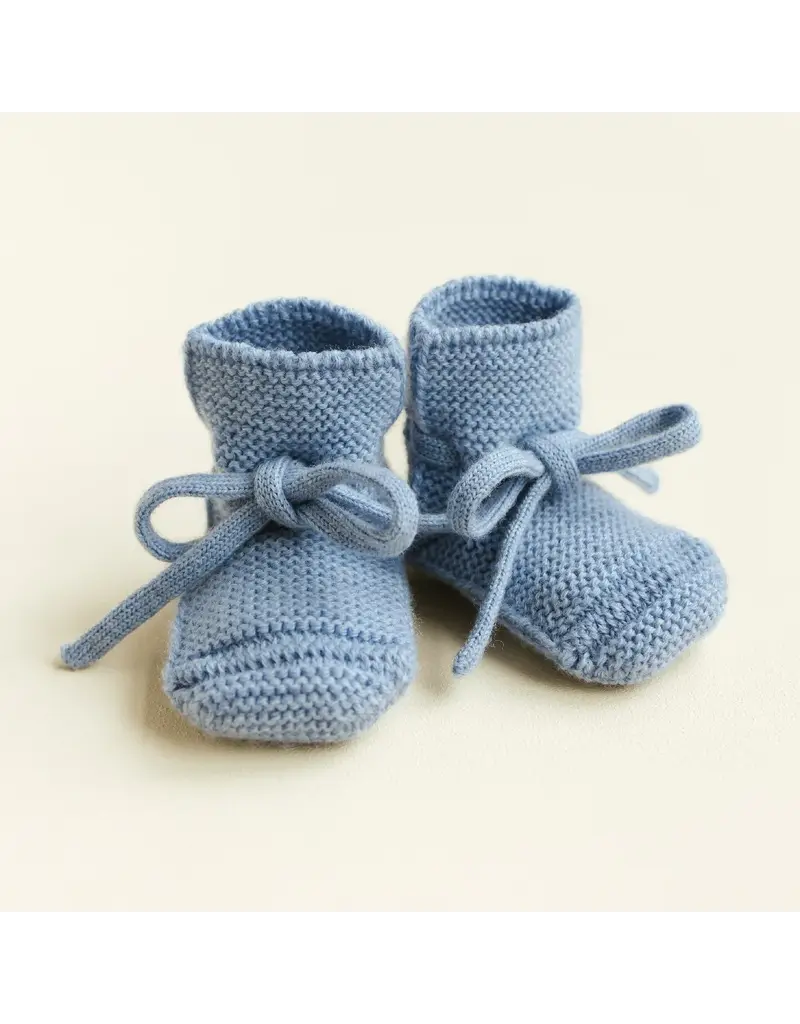 Hvid Booties Light Blue