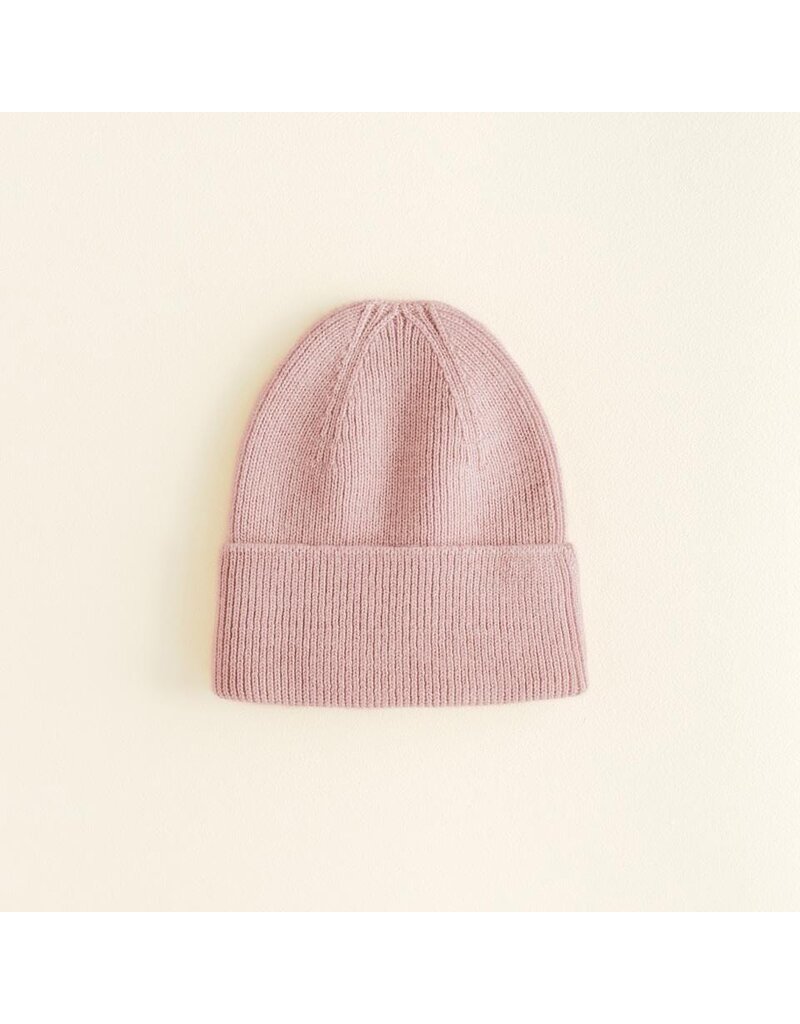 Hvid Beanie Fonzie Newborn Powder