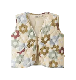 Lil' Atelier Talia Quilt Vest Coconut Milk