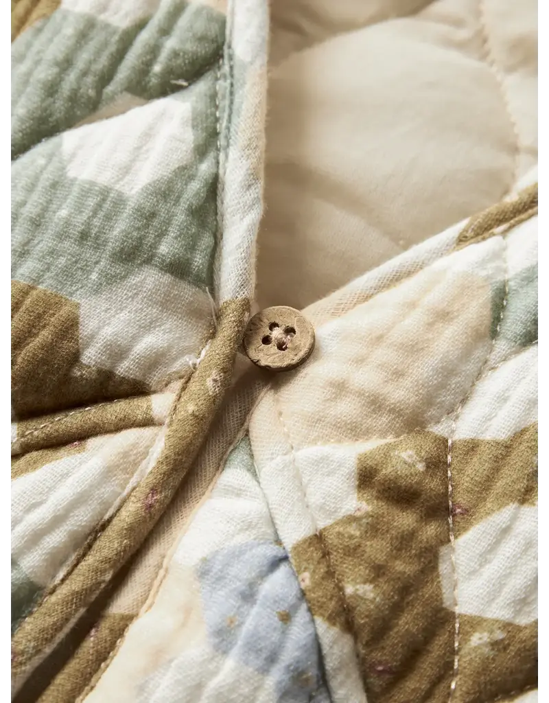 Lil' Atelier Talia Quilt Vest Coconut Milk