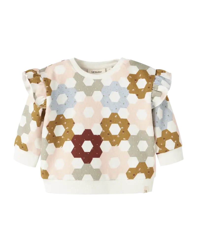 Lil' Atelier Dias Loose Sweater Coconut Milk