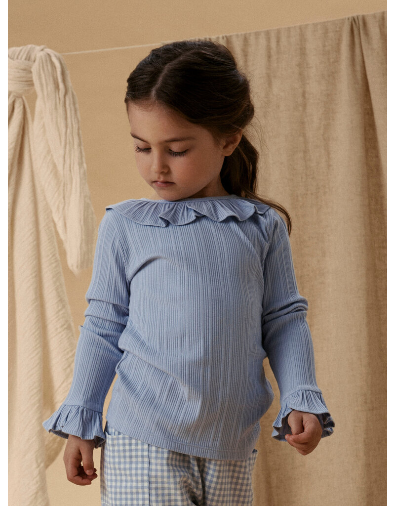 Lil' Atelier Tansy Slim Top Zen Blue