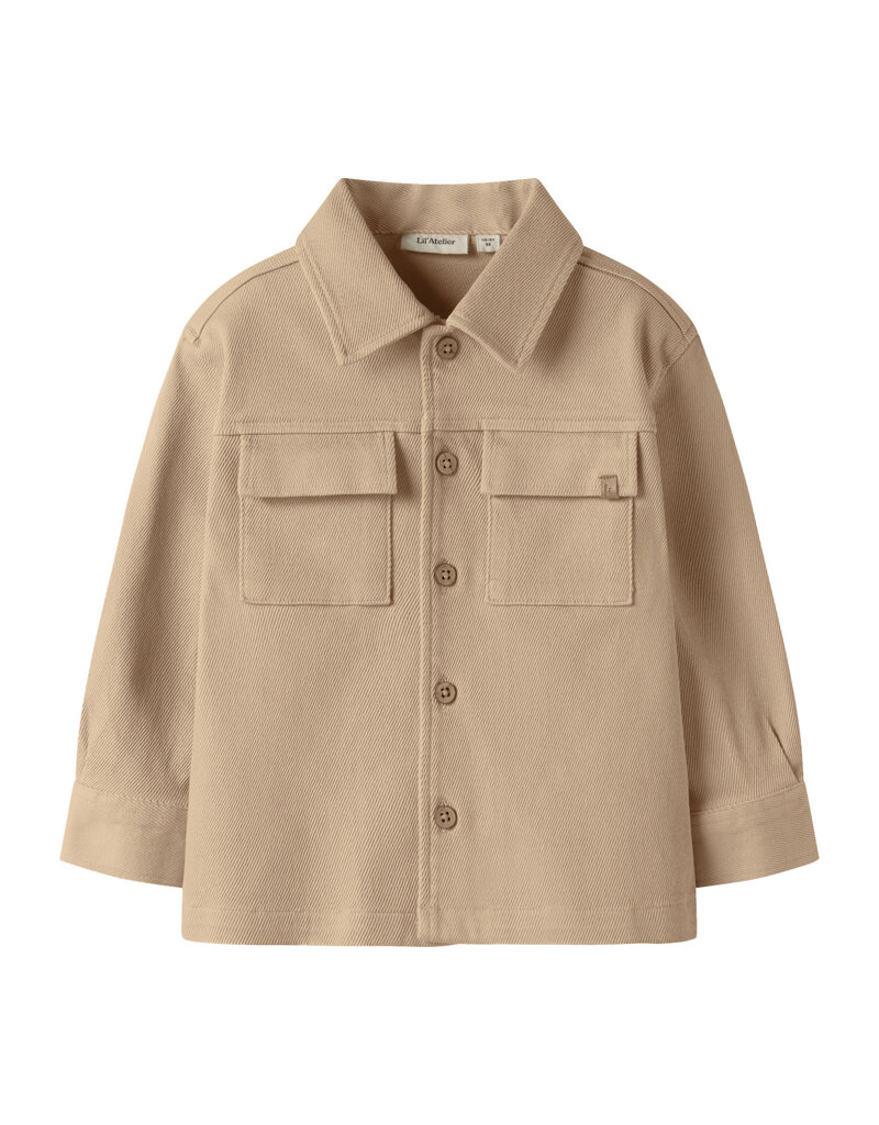 Lil' Atelier Taru Loose Twill Shirt Irish Cream