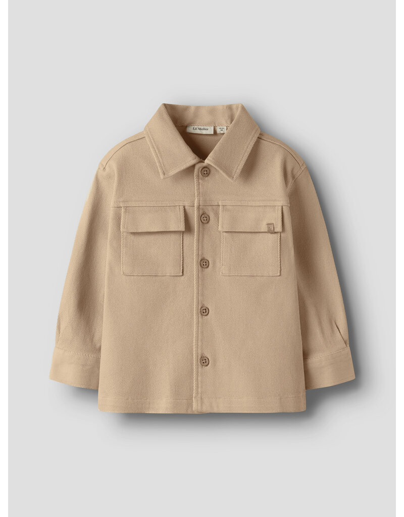 Lil' Atelier Taru Loose Twill Shirt Irish Cream