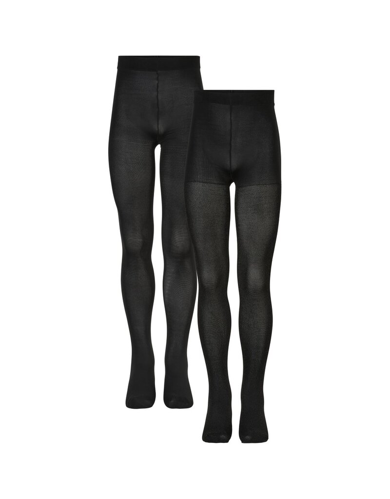 The New 2Pack Tights Glitter / Solid Black