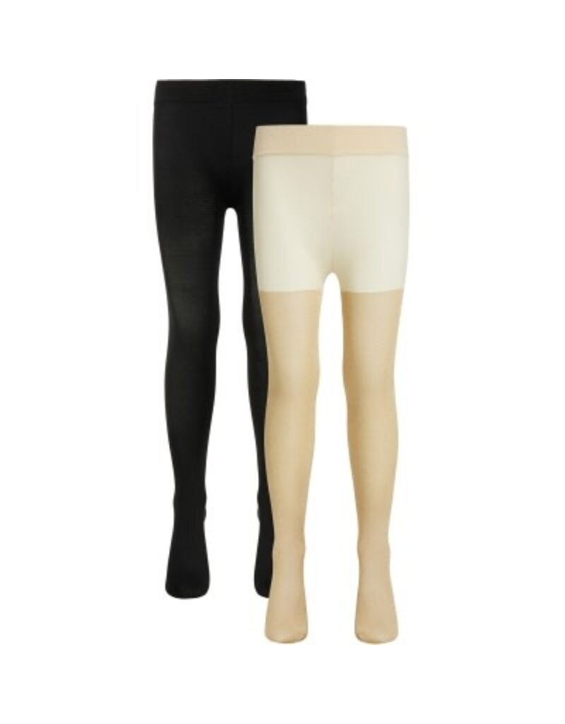The New 2-Pack Tights Glitter / Solid Gold Glitter