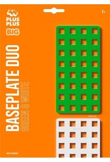 Plus Plus Bouwplaat groen/wit BIG Plus-Plus: 2 stuks