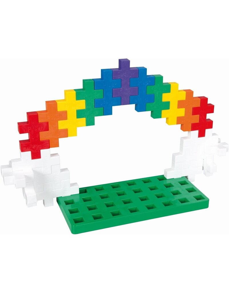 Plus Plus Bouwplaat groen/wit BIG Plus-Plus: 2 stuks