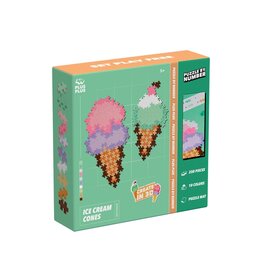 Plus Plus Puzzle by Number Ice Cream Cones