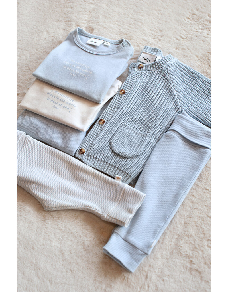 Feetje Broek Rib Blauw - The Magic is in You