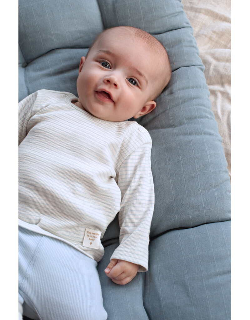 Feetje Longsleeve Rib met Streep Blauw - the Magic is in You
