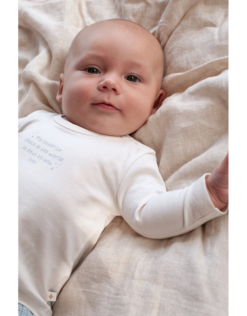 Feetje Longsleeve Offwhite Blauw- The Magic is in You