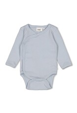 Feetje Wikkelromper Rib Blauw - The Magic is in you