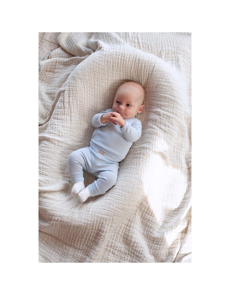 Feetje Wikkelromper Rib Blauw - The Magic is in you