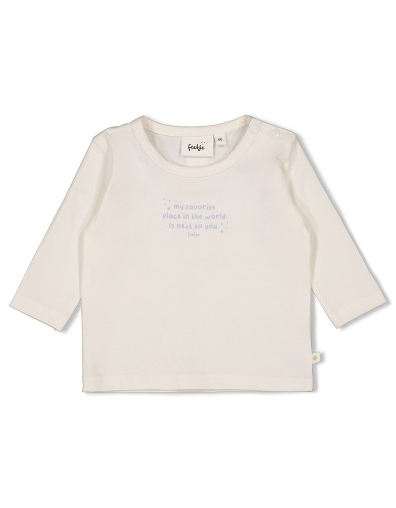 Feetje Longsleeve Offwhite Blauw- The Magic is in You