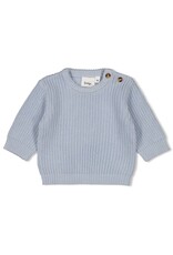Feetje Sweater Gebreid Blauw - The Magic is in You