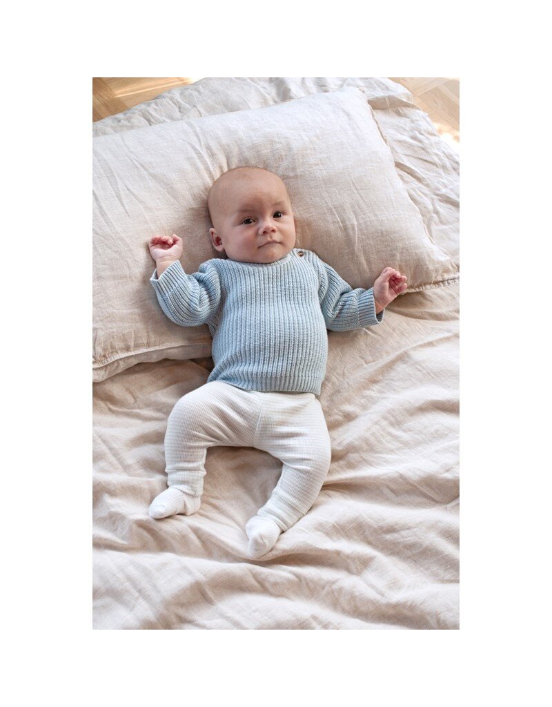 Feetje Broek rib met streep blauw - The Magic is in You