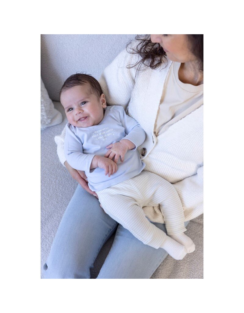 Feetje Broek rib met streep blauw - The Magic is in You