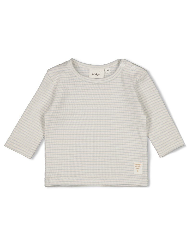 Feetje Longsleeve Rib met Streep Blauw - the Magic is in You