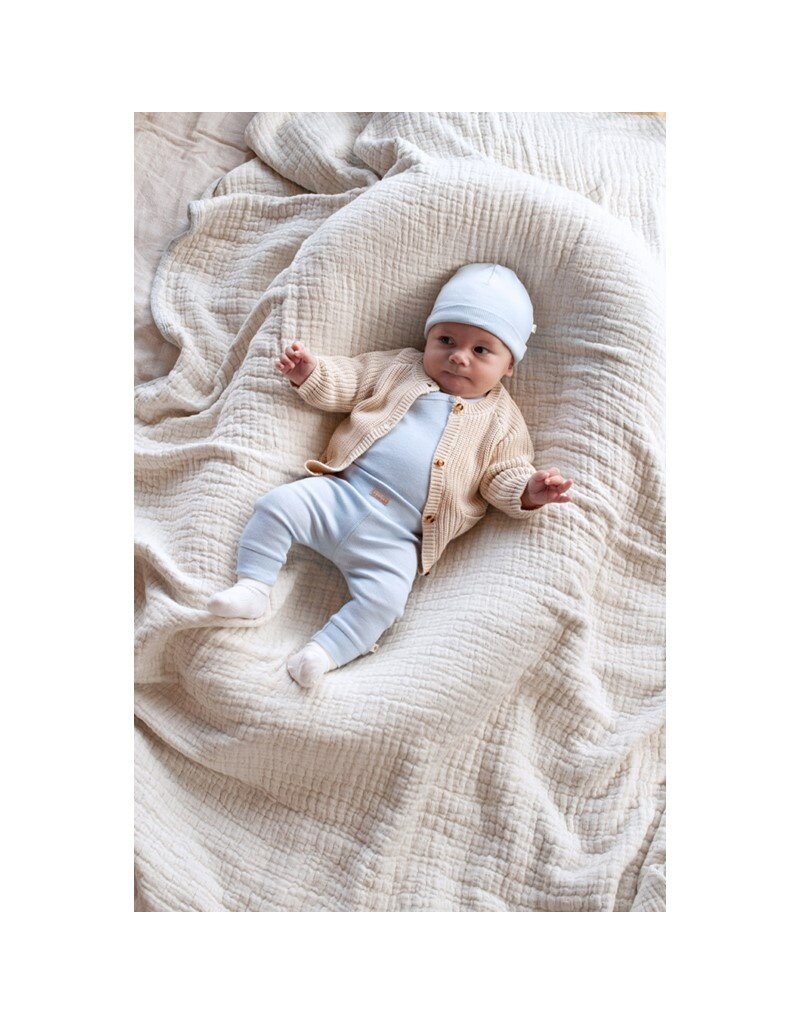 Feetje Mutsje Rib Blauw - The Magic is in you