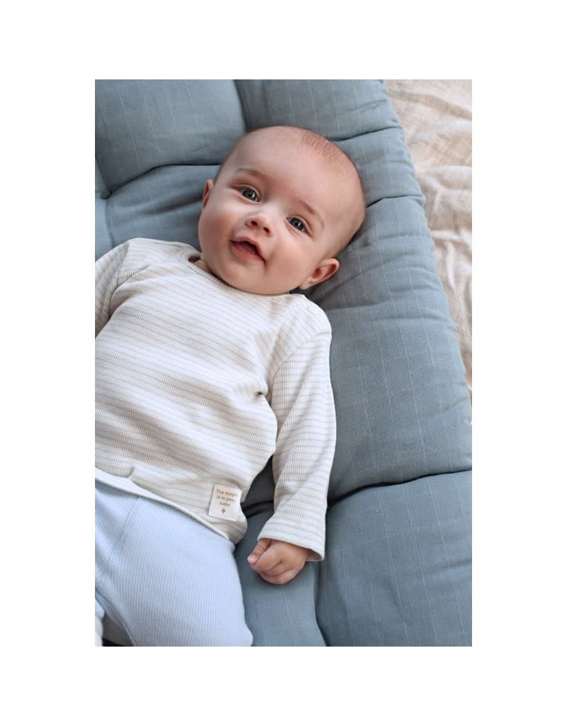 Feetje Longsleeve Rib met Streep Blauw - the Magic is in You