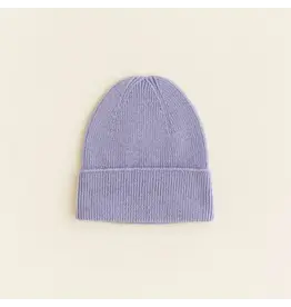 Hvid Beanie Fonzie (0-6M) Lilac