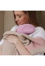 Hvid Beanie Fonzie (0-6M) Cotton Candy