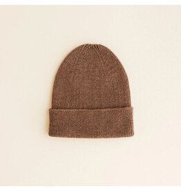 Hvid Beanie Fonzie (0-6M) Mocha
