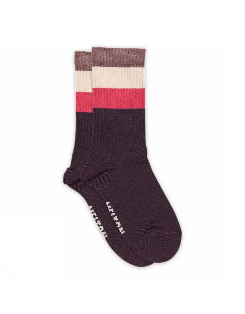 mp Denmark Wide stripes socks Hortensia 616