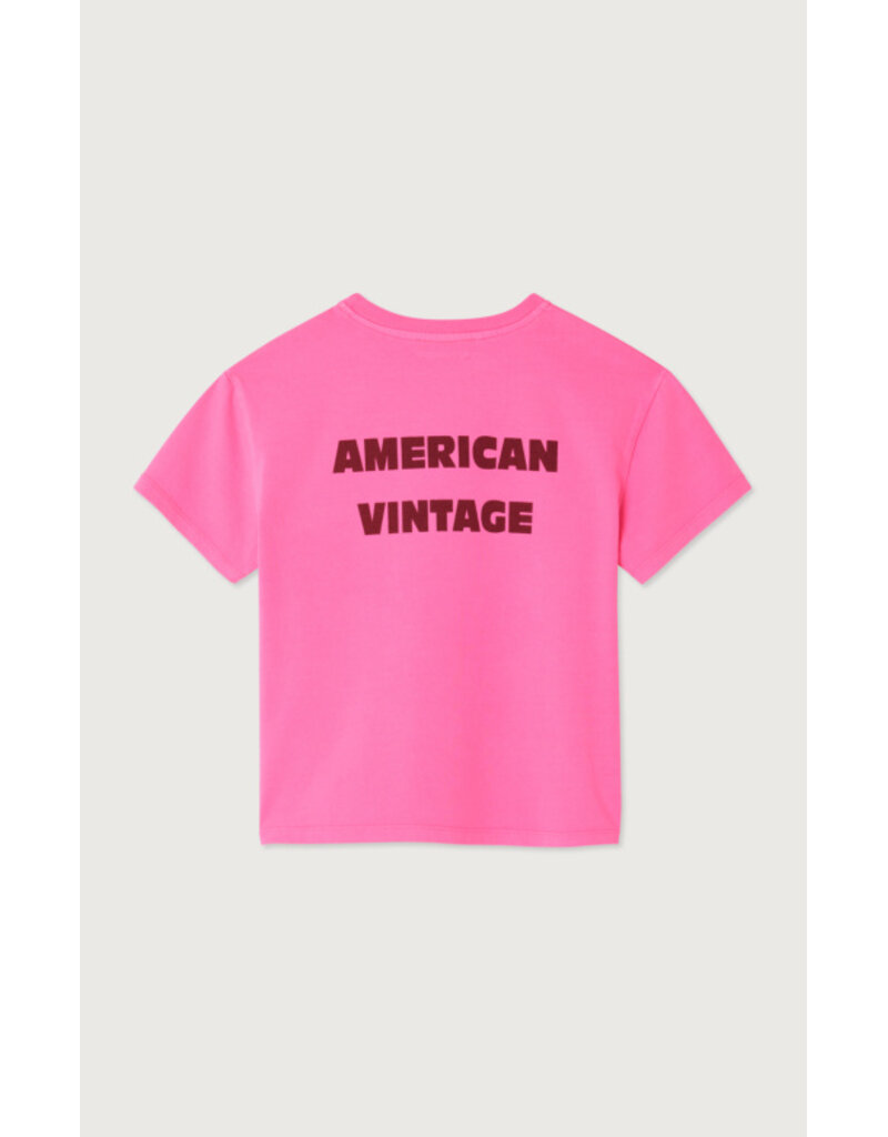 American Vintage Fizvalley T-Shirt Rose Fluo SS26