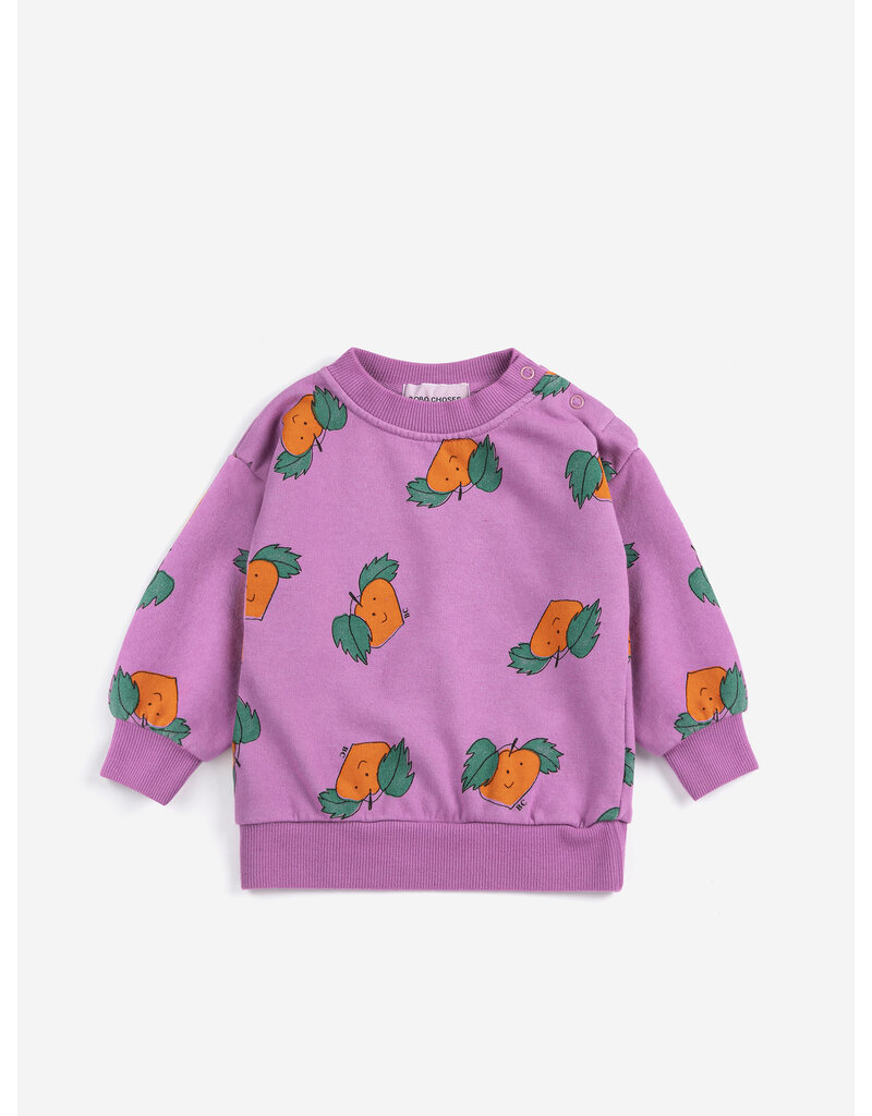 Bobo Choses Tangerine all Over Sweatshirt Baby