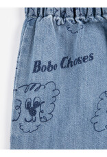 Bobo Choses Pickles The Dog all over Denim Short Baby