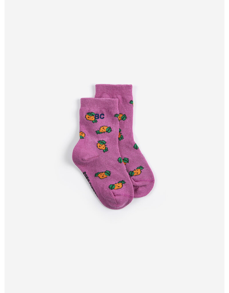 Bobo Choses Tangerine all over socks baby