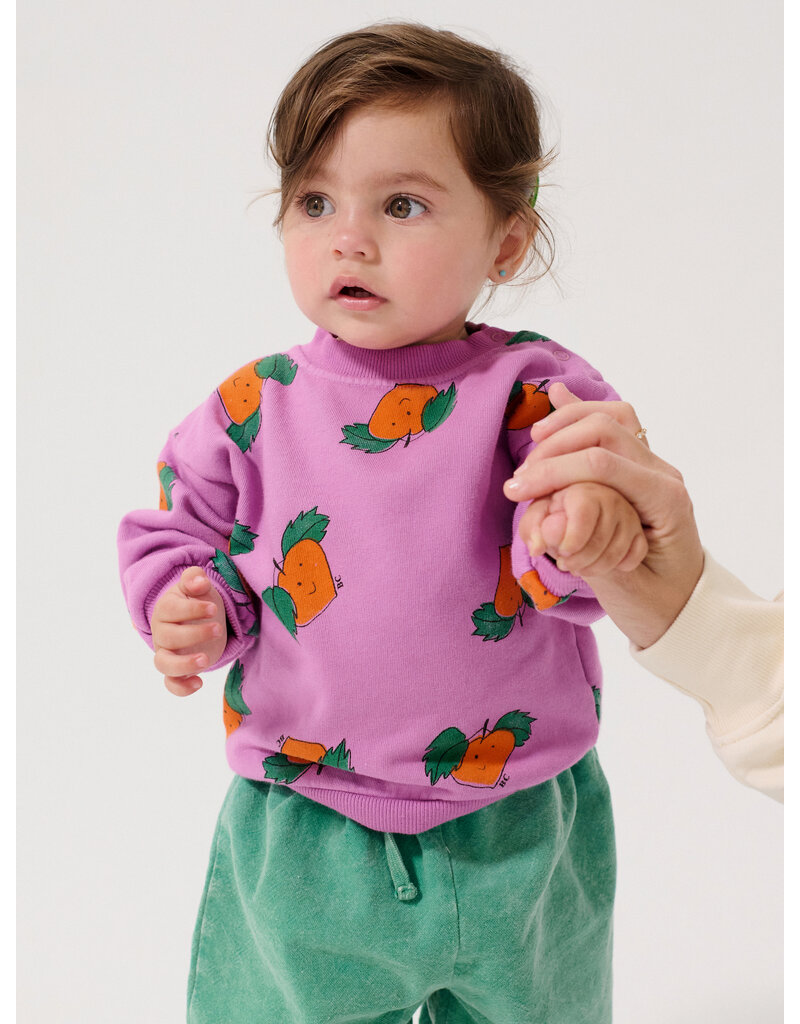 Bobo Choses Tangerine all Over Sweatshirt Baby