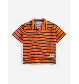 Bobo Choses Striped Brink Terry Cloth Polo
