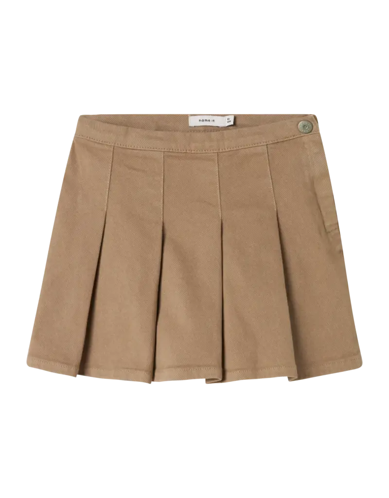 name it Rose Twill Skirt Roasted Cashew