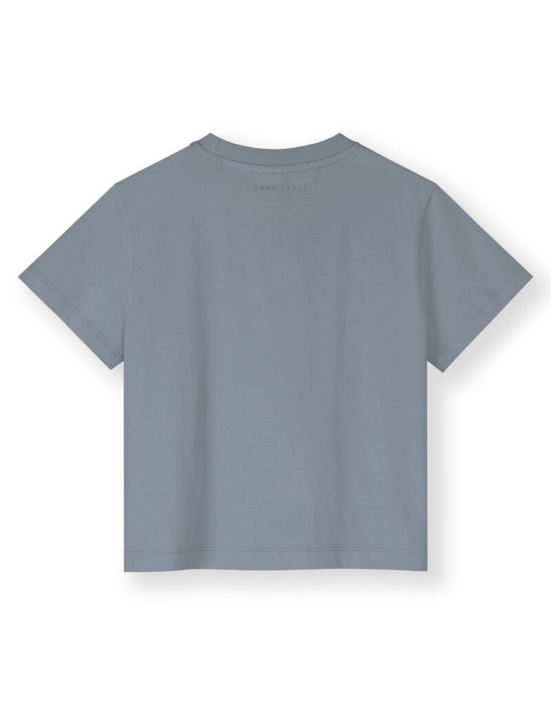 Gray Label Oversized Tee w/ Logo Stone Grey - Melon