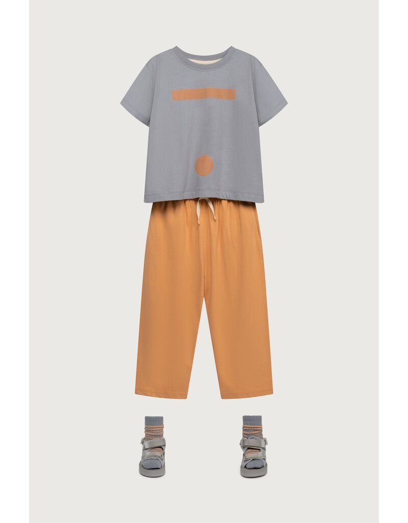 Gray Label Oversized Tee w/ Logo Stone Grey - Melon