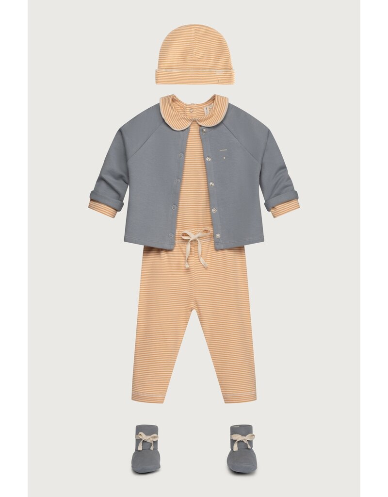 Gray Label Baby Raglan Cardigan Stone Grey